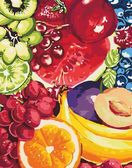 Картина по номерам Апетитні фрукти 40х50 см Ideyka ( Ідейка ) KHO2937
