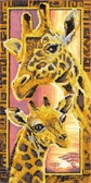 Набір для вишивання бісером Жирафи, 20х40 см Abris Art ( Україна ) AB538