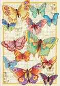 Набір для вишивання хрестиком Краса метеликів, 25.4x35.5 см ( канва Aida 14 )