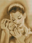Материнская нежность. Dream Art. Набор алмазной живописи (квадратные, полная)