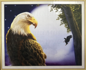 Алмазная вышивка на подрамнике Зоркий взгляд 40x50 см, (на подрамнике) круглые камни, полная