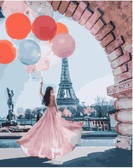 Девушка в летящем платье ( Premium ) 40х50 см