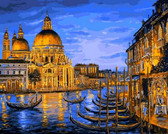 Картина по номерам Причал нічний Венеції 40 х 50 см