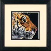 Набір для вишивання хрестиком Профіль тигра (страмін) 13x13 см