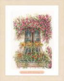 Набір для вишивання хрестиком Квітковий балкон 27x36 см