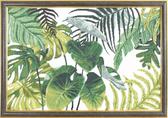 Набір для вишивання хрестиком Тропічні листя 56x37.5 см