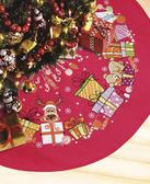 Набір для вишивки хрестиком Спідниця для новорічної ялинки 109x55 см (півколо)