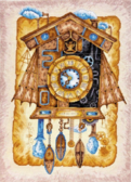 Набір для вишивання хрестиком Годинник з зозулею, 40х54 см Abris Art ( Україна ) AH039