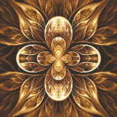 Алмазна вишивка Мандала - Квітка життя, 40х40, квадратне каміння, повна
