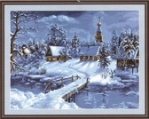 Набір для вишивання гобеленом Зимовий пейзаж (гобелен) 32 х 24 см