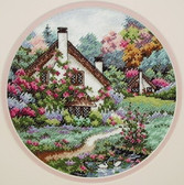 Набір для вишивання хрестиком Будиночок у саду (18 х 18см) Classic Design ( Німеччина ) 4373