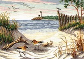 Набір для вишивання хрестиком Тихий пляж (40 х 29см)