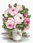 Набір для вишивання хрестиком Змішані троянди 24 х 31 см