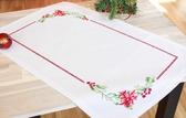 Набір для вишивки хрестиком Різдвяна квітка . Серветка ( довга ) 47x70 см