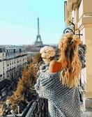 Картина по номерам Парижський балкон, 40х50 см