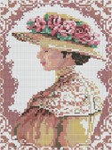 Алмазная вышивка на подрамнике Аристократическая дама 40x30 см ( на подрамнике ) квадратные, полная