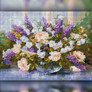 Алмазная вышивка Аромат весны 30x40 см (квадратные, полная) The Wortex Diamonds TWD10023