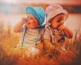 Алмазная вышивка на подрамнике Нежный возраст 40x50 см, (на подрамнике) круглые камни, полная