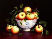 Алмазна вишивка Літні яблука. Художник Trisha Hardwick 30x40 см, квадратне каміння, повна