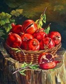 Алмазная вышивка на подрамнике Восточный натюрморт 40x50 см, (на подрамнике) круглые камни, полная