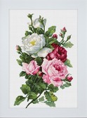 Набір для вишивання хрестиком Букет троянд 21,5 х 33,5 см (канва Aida 16)