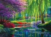 Алмазная вышивка на подрамнике Уютный уголок 40x50 см, (на подрамнике) круглые камни, полная