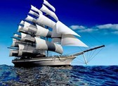 Алмазная вышивка на подрамнике Под голубым небом 40x50 см, (на подрамнике) круглые камни, полная