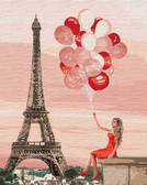 Картина по номерам Червоні фарби Парижа, 40х50см Ideyka ( Ідейка ) KHO4757