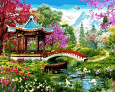 Картина по номерам Китайська альтанка, 40х50см