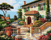Картина по номерам Середземноморський сад, 40х50см