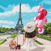 Картина по номерам Гуляючи вулицями Парижа, 40х40см