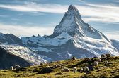 Алмазна вишивка Символ Швейцарії - гора Маттерхорн 40x60 см, квадратне каміння, повна