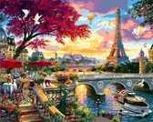 Картина по номерам Квітучий Париж влітку 40х50 см