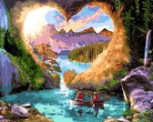 Картина по номерам Печера кохання 40х50 см