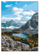 Картина по номерам Гірський пейзаж 30х40 см (дерев'яна основа)