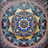 Алмазна вишивка Мандала - Радості та самозцілення 40х40 см, квадратне каміння, повна Чарівний діамант ( Україна ) КДИ-1322