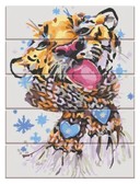 Картина по номерам Зимовий тигр, 30 х 40 см (на дерев'яній основі)