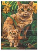 Картина по номерам Руді котики, 30 х 40 см (на дерев'яній основі)