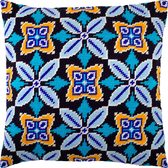 Набір для вишивання подушки Марокко 40x40 см (страмін) напівхрест, лицьова сторона