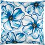 Набір для вишивання подушки Сині квіти 40x40 см (страмін) напівхрест, лицьова сторона Чарівниця ( Україна ) V-239