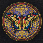 Набір для вишивання хрестиком Витіювата метелик 15x15 см ( канва Aida 18 ) часткова Dimensions ( США ) 1065145
