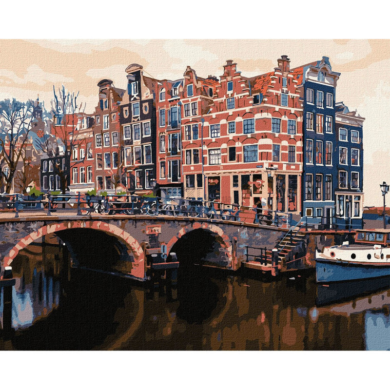 Картина по номерам Чарівний Амстердам 40х50 см