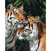 Картина по номерам Тигрина любов 40х50 см