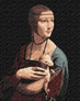 Картина по номерам Жінка з горностаєм ©Леонардо да Вінчі 40х50 см Ideyka ( Ідейка ) KHO4818