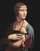 Картина по номерам Жінка з горностаєм ©Леонардо да Вінчі 40х50 см