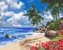 Картина по номерам Тропічний острів 40х50 см Ideyka ( Ідейка ) KHO2859