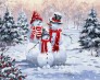 Картина по номерам Сім'я сніговиків, 40 х 50 см Brushme ( Брашмі ) картини по номерах GX8339