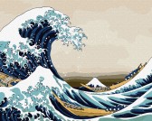Картина по номерам Велика хвиля у Канагаві 40х50 см