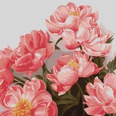Картина по номерам Букет рожевих півоній 40 х 40 см