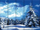Картина по номерам Зима 30 х 40 см (дерев'яна основа)